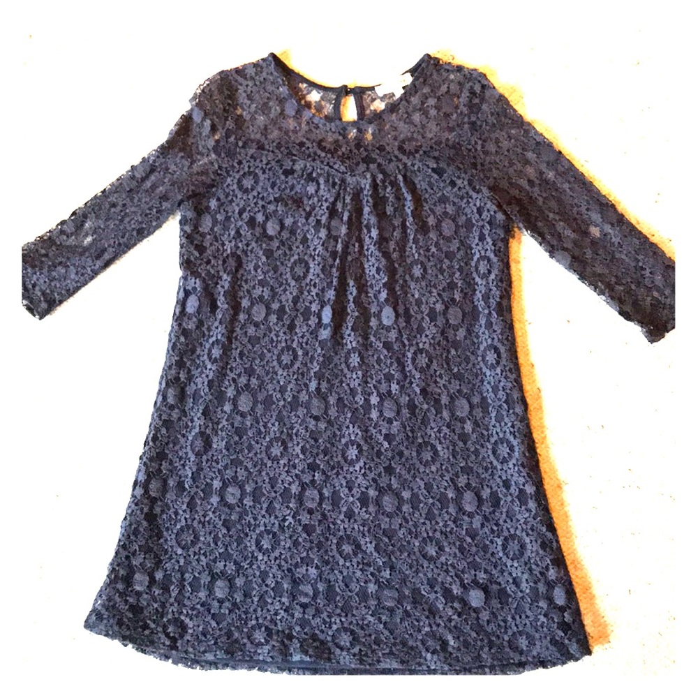 Navy lace dress